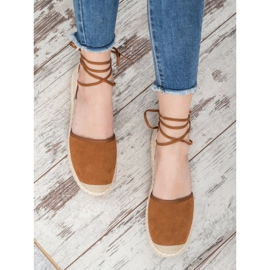 SHELOVET Knyttede Espadrilles brun 1