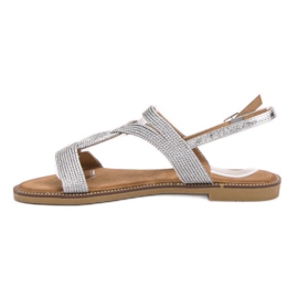 Erynn Sølv sandaler grå 1