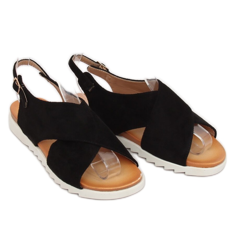 Sorte kvinders sandaler 9003 Sort 1