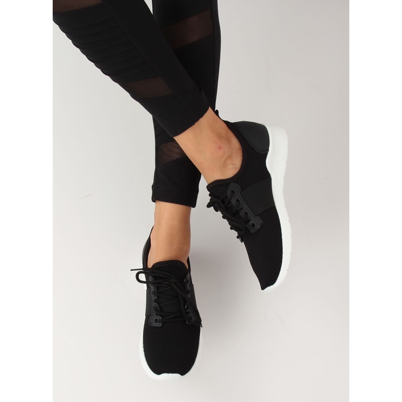 Sort 7771-Y Sorte sportssko 1