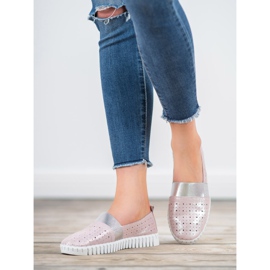 Filippo Slip-on sko med glitter lyserød 1