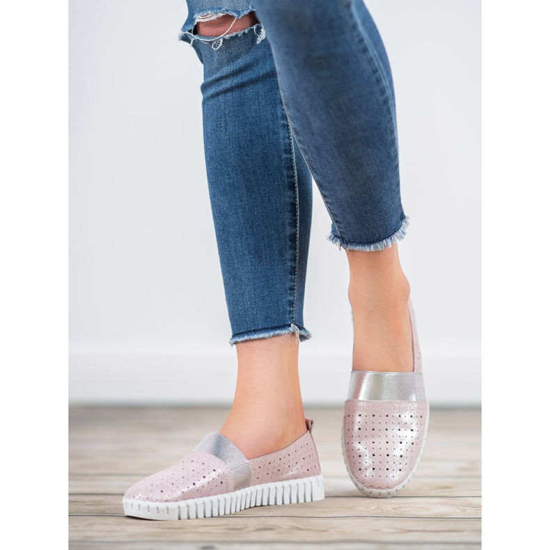 Filippo Slip-on sko med glitter lyserød 1