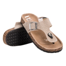 Evento Moderigtige flip-flops brun 1