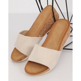 Beige G233 Beige tøfler lyserød 1