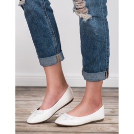 Renda Ballerina med sløjfe hvid 2
