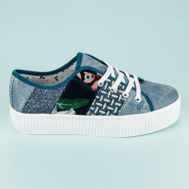 Kylie Sneakers til kvinder på platformen blå 2