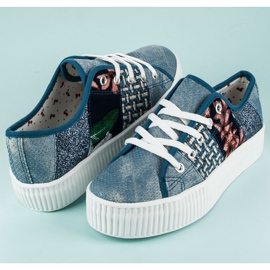 Kylie Sneakers til kvinder på platformen blå 1