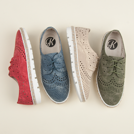 Kylie Openwork sko Espadrilles blå 1