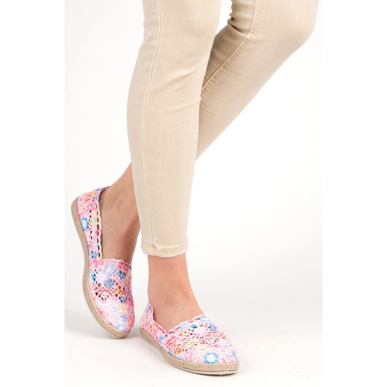 Seastar Espadriller i Boho stil lyserød 1