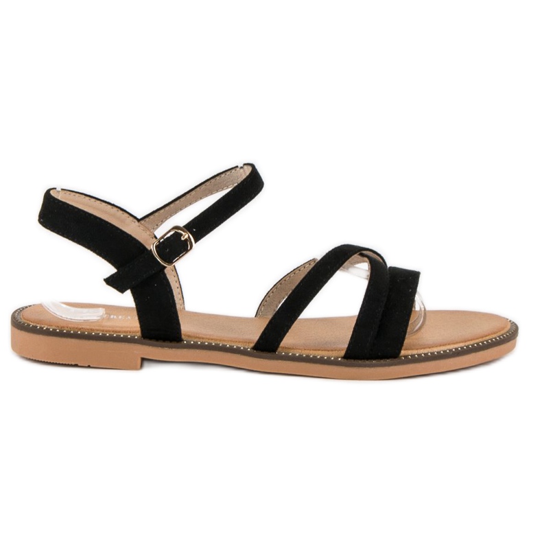 Ch. Creation Damesandaler i ruskind sort 1