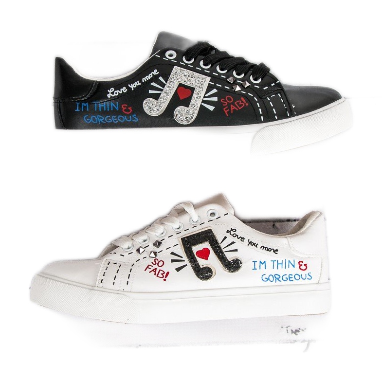 Moderigtige kvinders sneakers sort 1