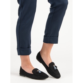 Small Swan Glitter loafers sort 1