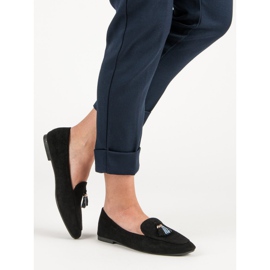 Small Swan Glitter loafers sort 2