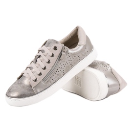 Kylie Casual sølv sneakers grå 4