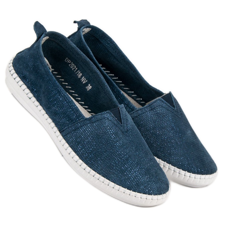 Filippo Blå læderslipons 2