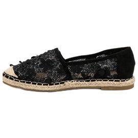 Nio Nio Lacy Espadrilles i blomster sort 1