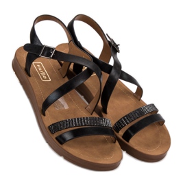 Filippo Sorte sandaler med krystaller 2