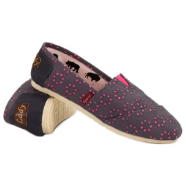 L. Day Slip-on Espadrilles grå lyserød 1