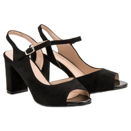 VINCEZA asymmetriske pumper sort 1