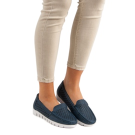 Vinceza Marineblå loafers 2