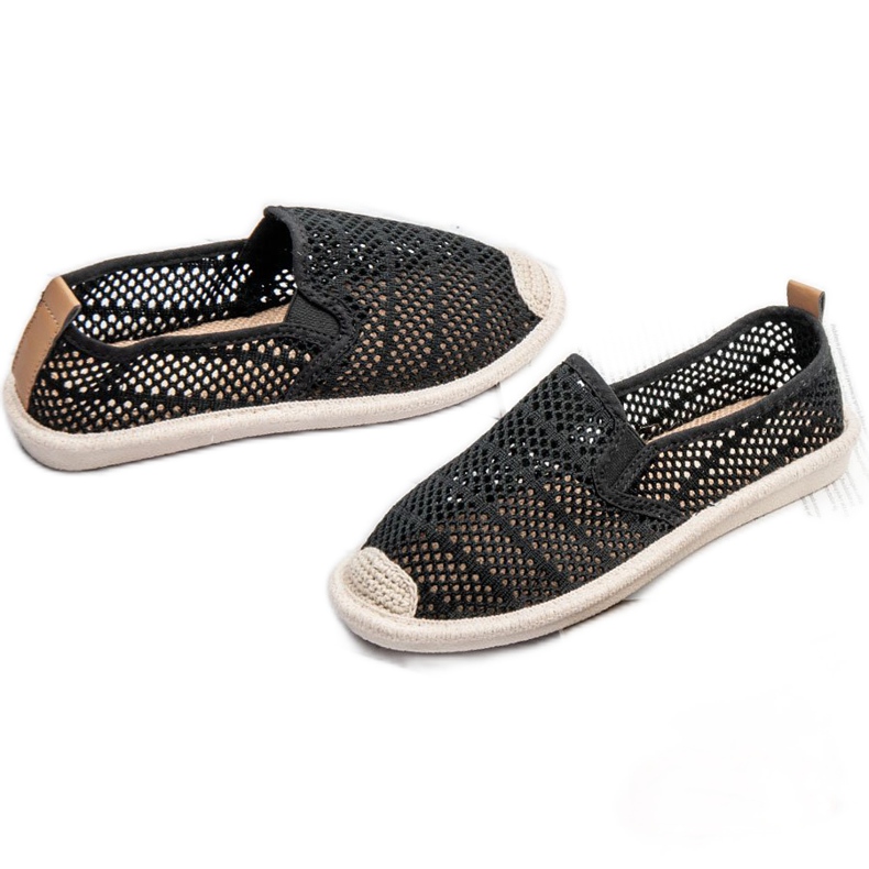 Sneakers med blonder sort 1