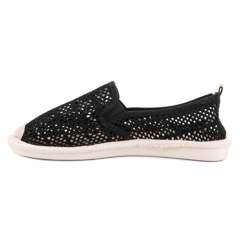 Sneakers med blonder sort 2