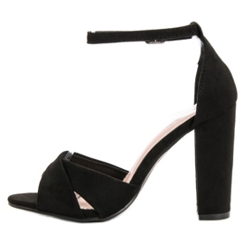 SHELOVET Elegante sorte sandaler 1
