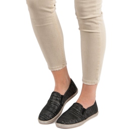 Ideal Shoes Komfortable Slipons sort 1