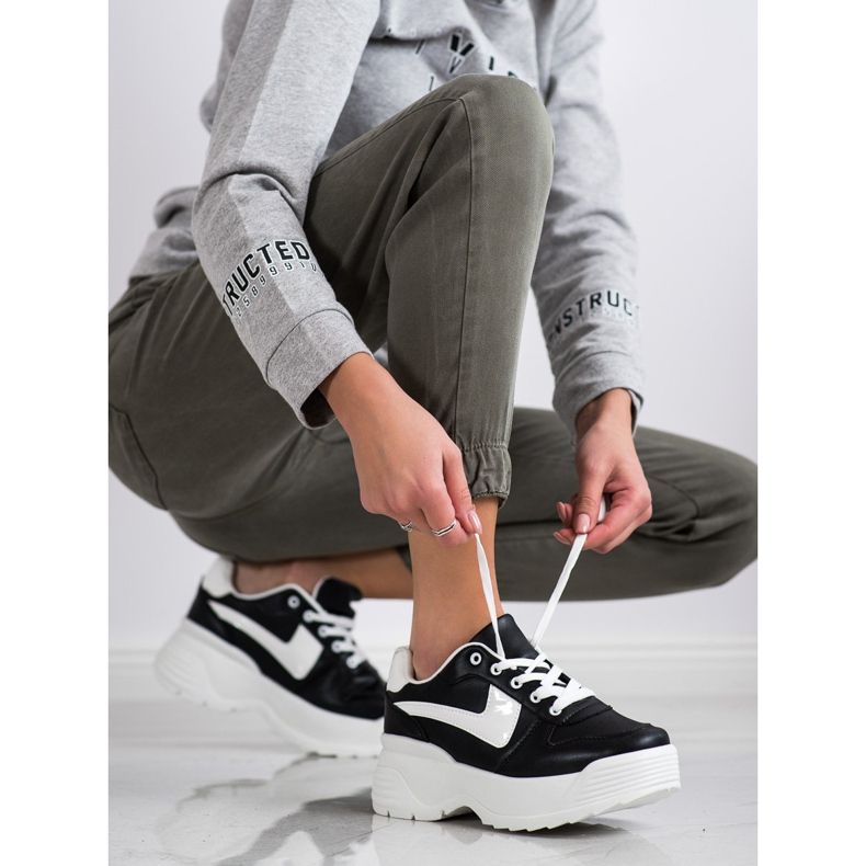 Kylie Sneakers på platformen sort 1