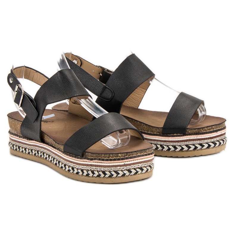 Seastar Sandaler på Paltform sort 1
