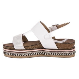 Seastar Sandaler på platformen hvid 2