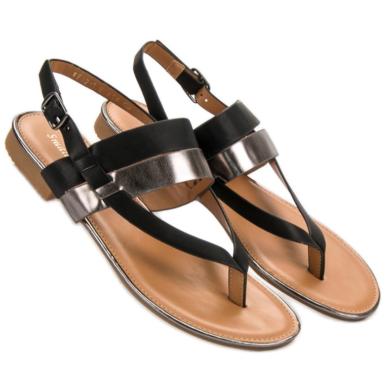 Small Swan Japanske sandaler sort 2