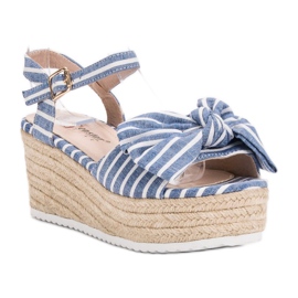 Seastar Kile sandaler med sløjfe blå 1