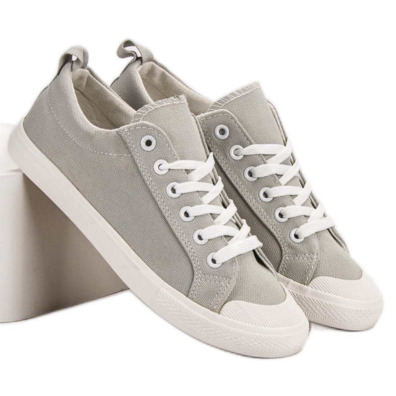 SHELOVET Lav grå sneakers 2