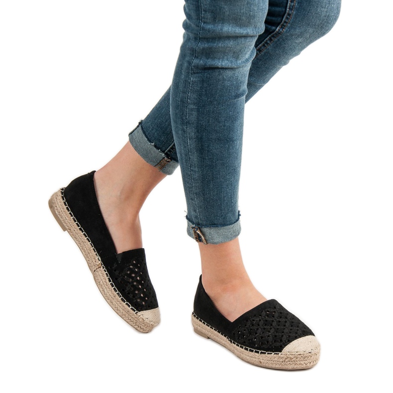 VICES Suede Espadrilles sort 1