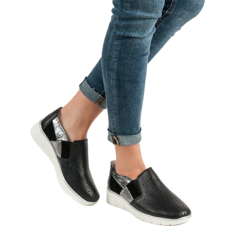 Filippo Sort Slip On sko 2