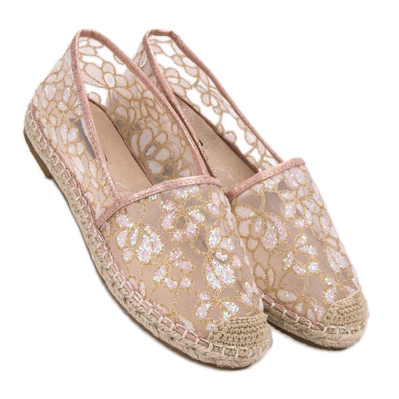 Blonder Espadrilles VICES lyserød 1