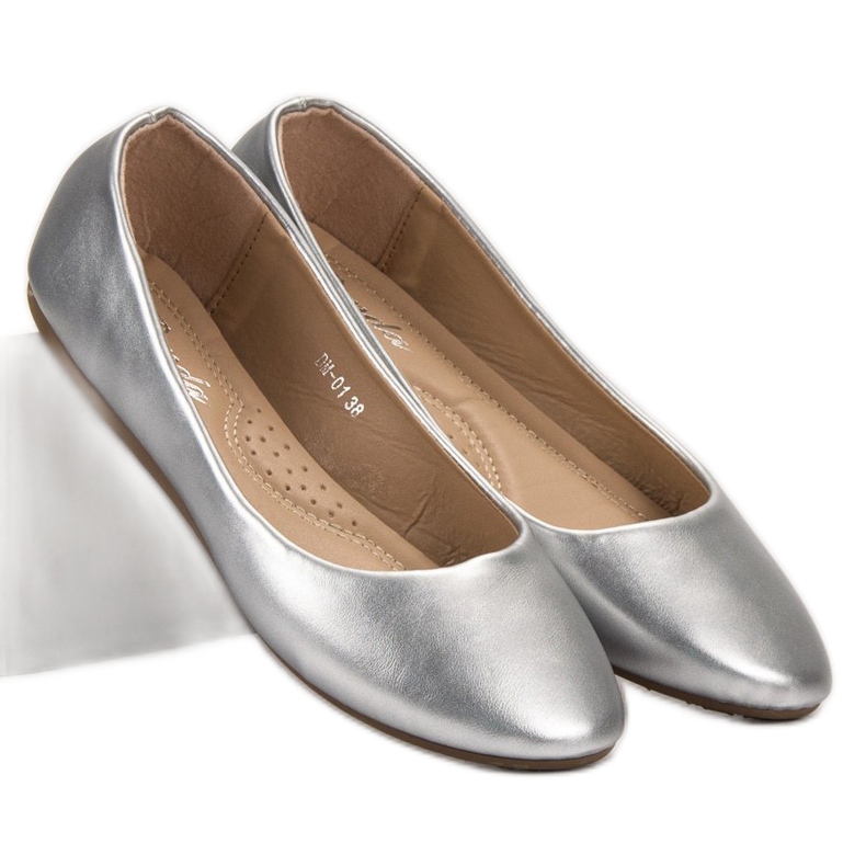Renda Klassiske ballerinaer grå 1