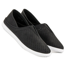 Super Mode Komfortable Slip On Sneakers sort 2