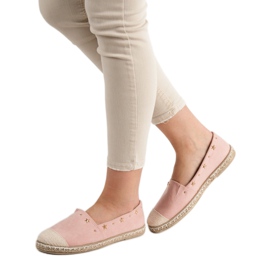 SHELOVET Espadrilles med jetfly lyserød 2