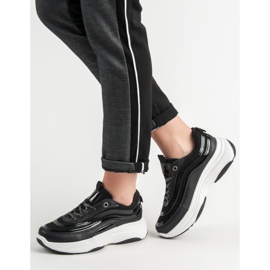 SHELOVET Sneakers på platformen sort 2