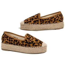 Best Shoes Lords på platformen med leopardprint brun 7