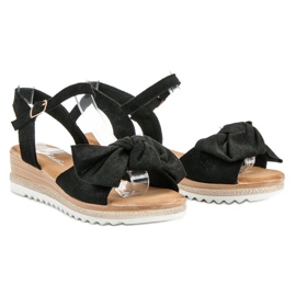 Bello Star Sandaler med sløjfe sort 1