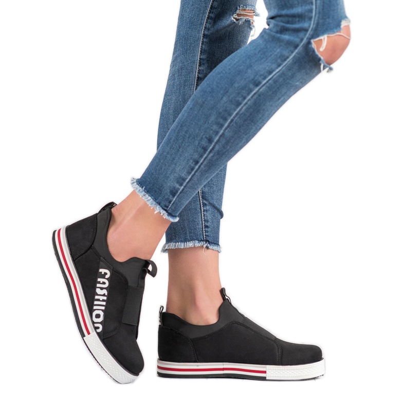 SHELOVET Mode sportssko sort 1