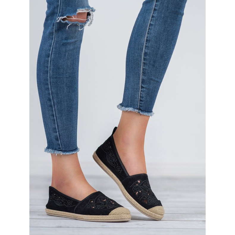 VICES Suede Espadrilles sort 1