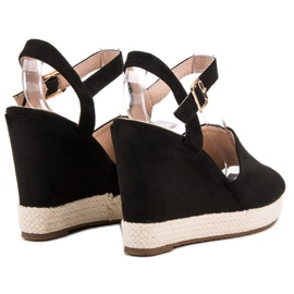 Best Shoes Sorte sandaler 1