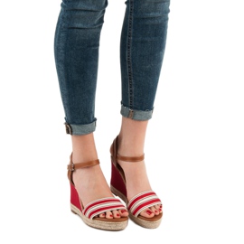 Primavera Casual wedge sandaler rød 2