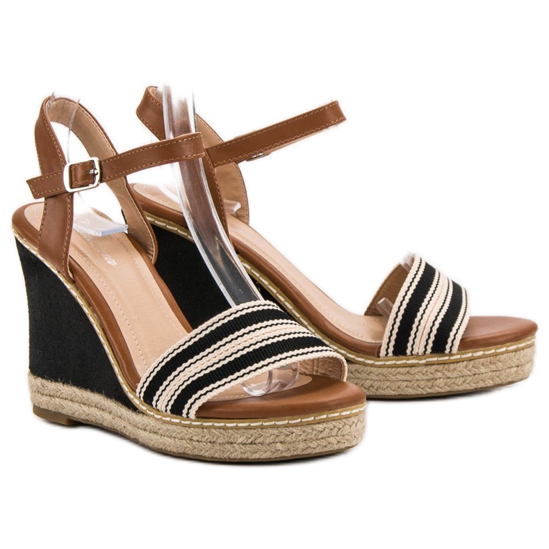 Primavera Casual wedge sandaler sort 1