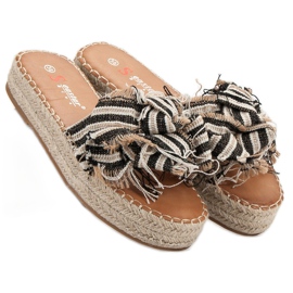 Seastar Stribede hjemmesko brun 2