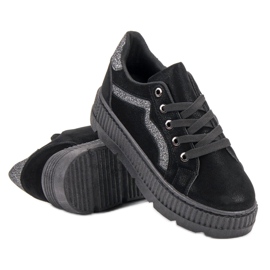 SHELOVET Sorte sneakers 1